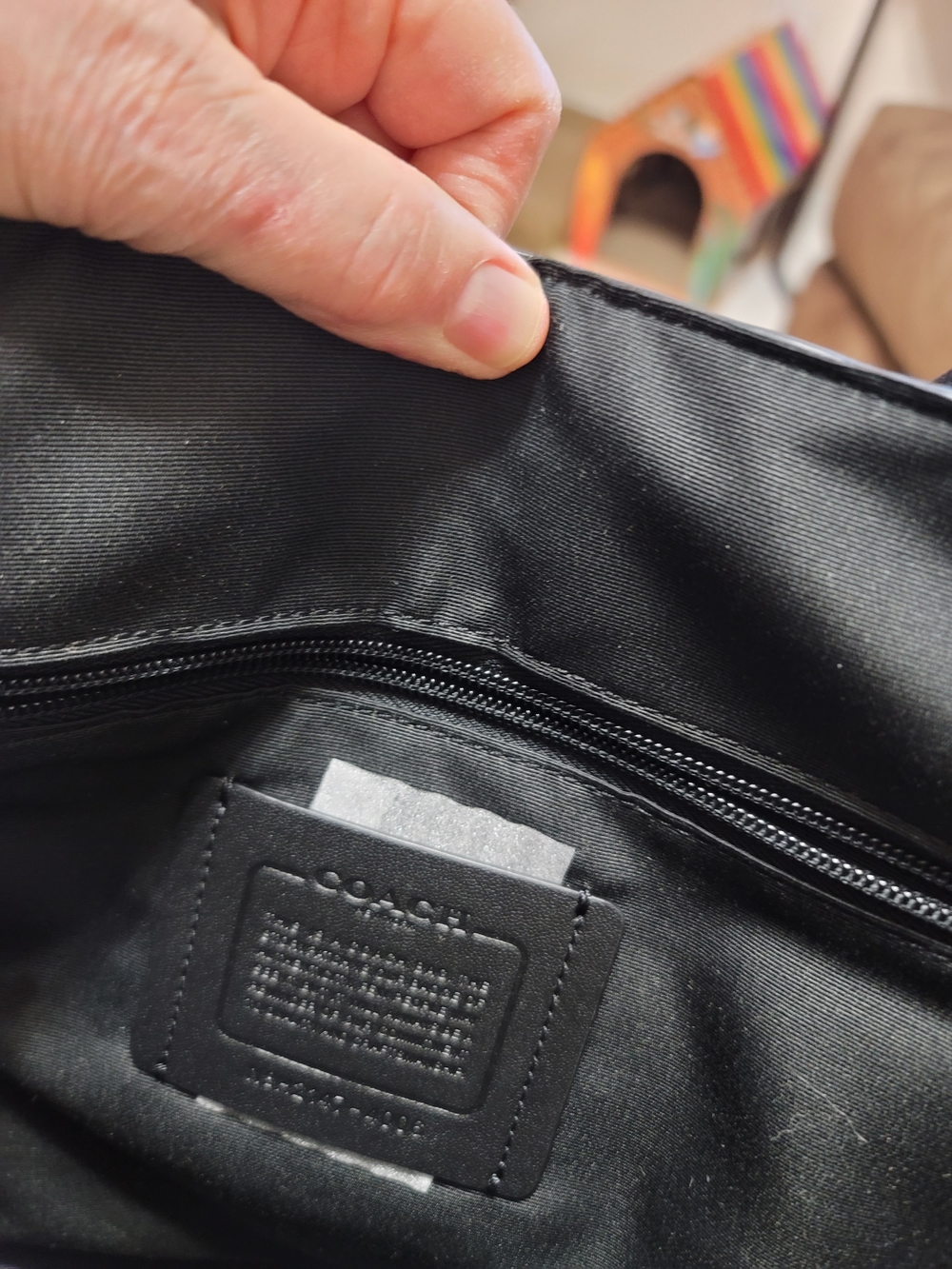 Coach Men's Black Signature Messenger Bag NWOT - Picture 14 of 16
